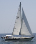 Meridian under sail